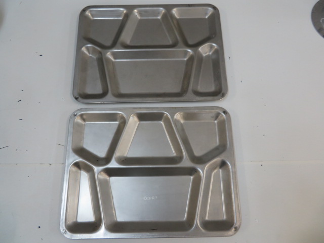 米軍 メストレー コンパートメントトレイ ステンレス 4 3枚おまとめ 米