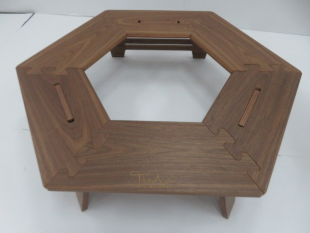 The Arth クル次郎 ざぁーす ヘキサテーブル ウォールナット 六角 The