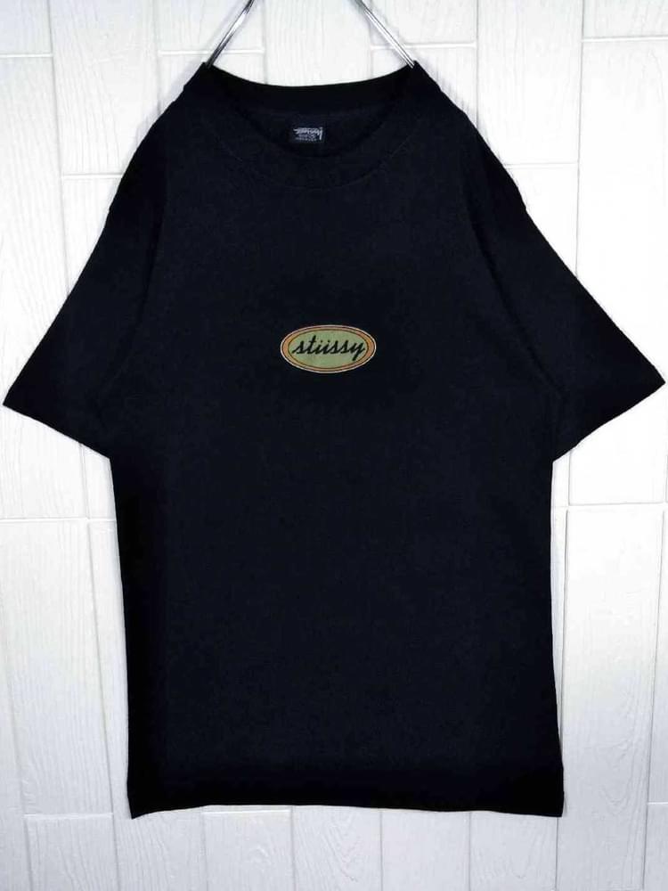 古着通販】【STUSSY(ステューシー)】80s'黒タグ USA製 筆記体サークル