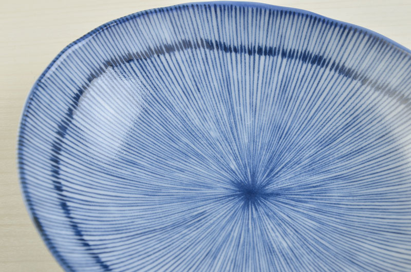 大東亜窯業 うすかる細十草 16cm 軽量 楕円 深 取り皿[定番] - 業務用