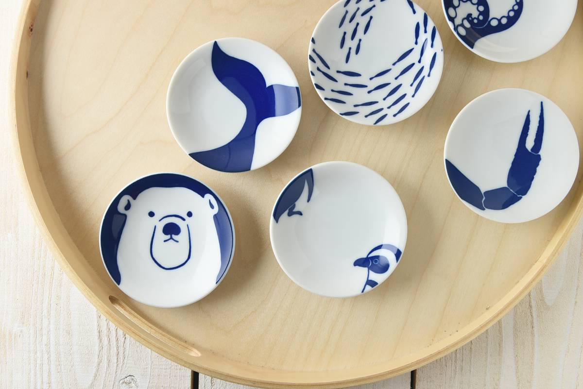 ちょこっと水族館 豆皿 たこ[定番] - 業務用食器販売用食器 卸売のやまに