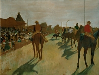 ドガ 「競走馬(観覧席の前)」 [25525979]のアート作品 - アフロ