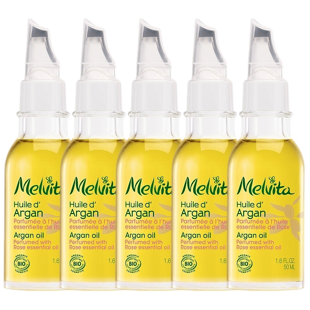 メルヴィータ ビオオイル アルガンオイル ローズ 50ml x 5 お得な5個