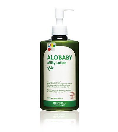 ALOBABY Milky Lotion (Big Bottle) 380ml ｜ DOKODEMO