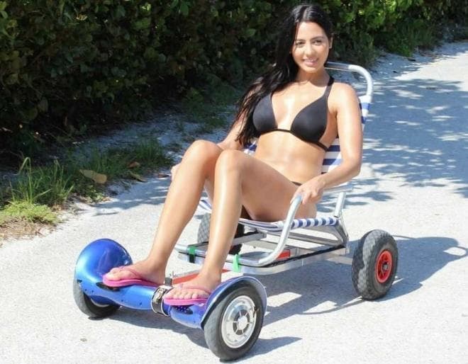 ホバーボードを電動カートに変える「Hoverboard Cart」 [えん乗り]