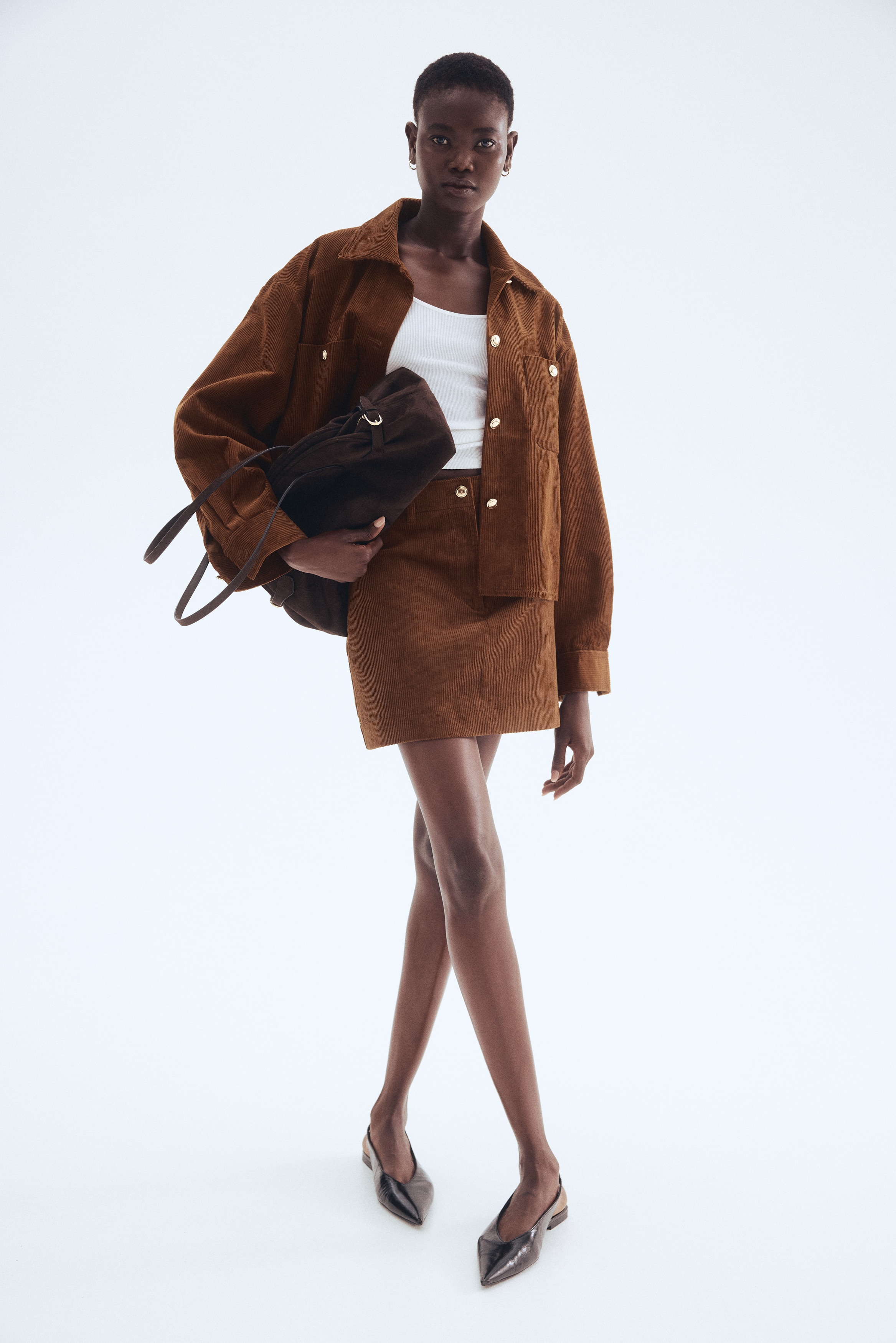 ミニスカート - ブラウン - レディース | H&M JP