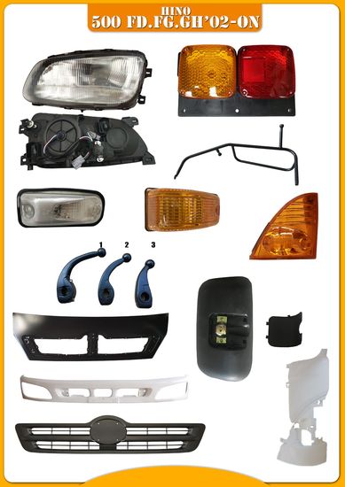 Hino 500 Fmp2 Truck Full Range Parts Front Headlight - Truck Head