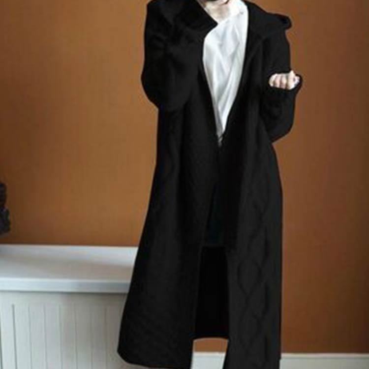 minana / ウールコート ウール混 コーディガン ニットコート ロング丈