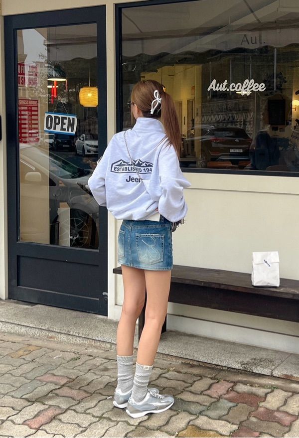 MUSINSA | GLOWNY 99 LOW-RISE MINI SKIRT (BLUE)