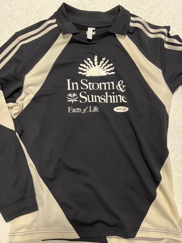 MUSINSA | KIJUN Sunshine Football T-Shirt UNISEX Black Cream