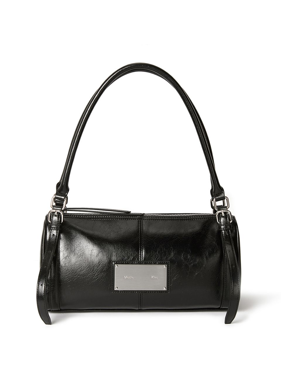 MUSINSA公式 | MATIN KIM BUCKLE STRAP SHOULDER BAG IN BLACK