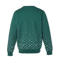 ヴィトン 23AW コットン ニット L メンズ グリーン RM232Q モノグラム