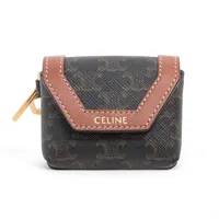 セリーヌ トリオンフキャンバス AirPodsケース PVC×レザー イヤホン