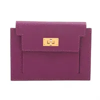 エルメス ケリーポケットコンパクト ヴォーエプソン 財布 ナタ