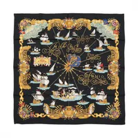 エルメス カレ90 VOILES DE LUMIERE 光の帆船 スカーフ シルク