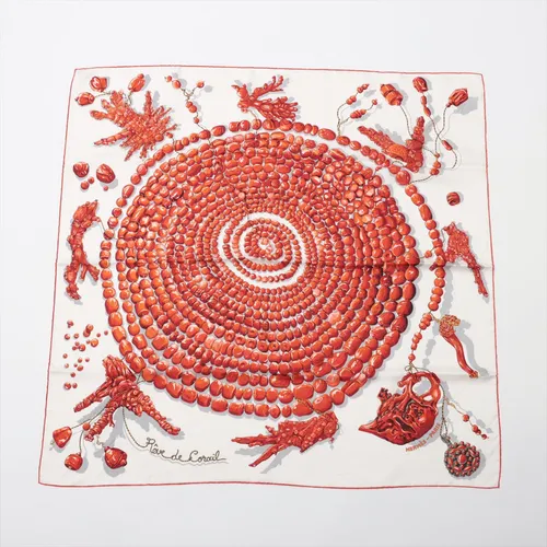 Hermès シルクスカーフ 90cm 珊瑚の夢 楽天市場】HERMES エルメス カレ