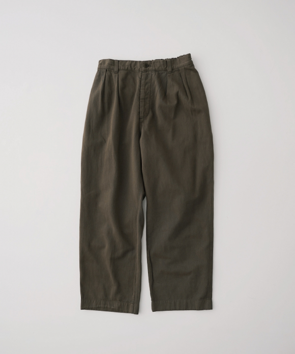 UpcycleLino] BASIC チノ2タックワイドパンツ new color｜nest Robe