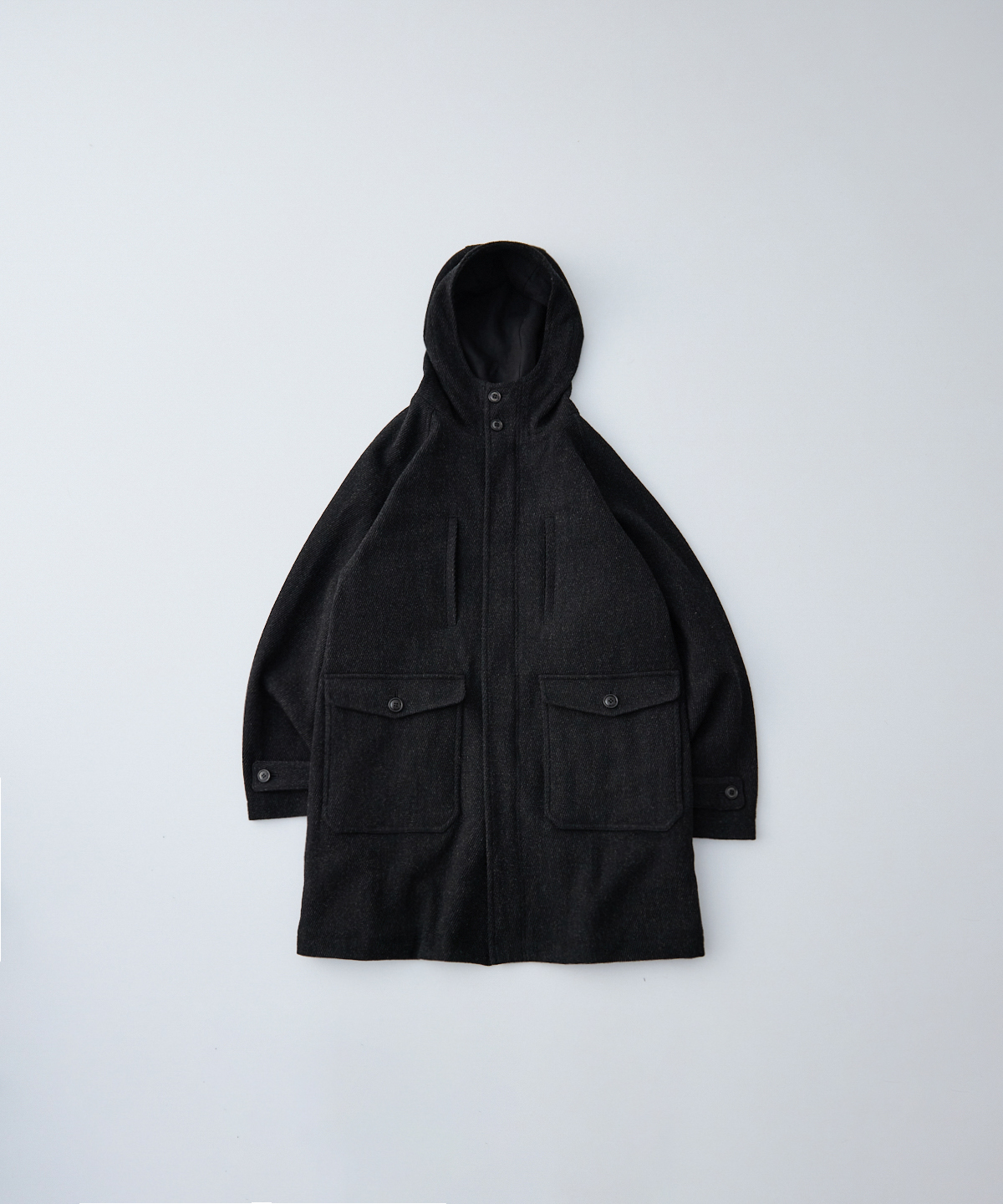 杢ウール コットンリネン フーデットコート｜nest Robe / CONFECT