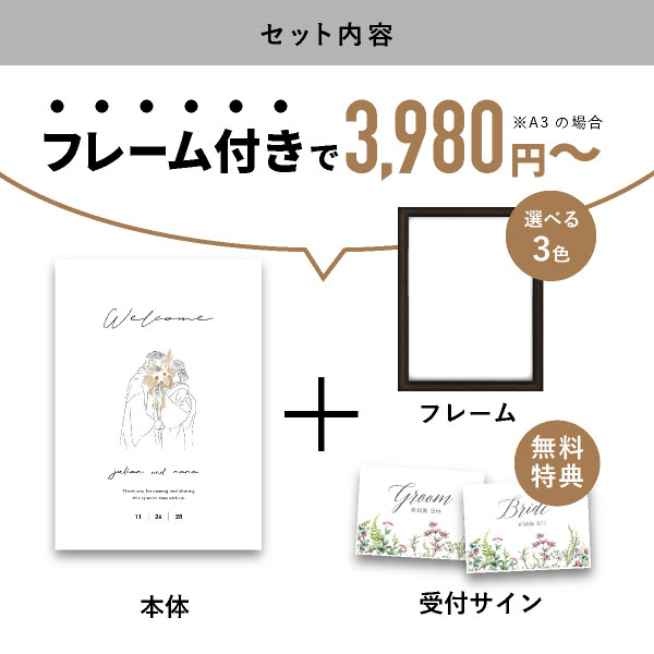 グラフィック ウェルカムボード（ニュアンセスアート エバー