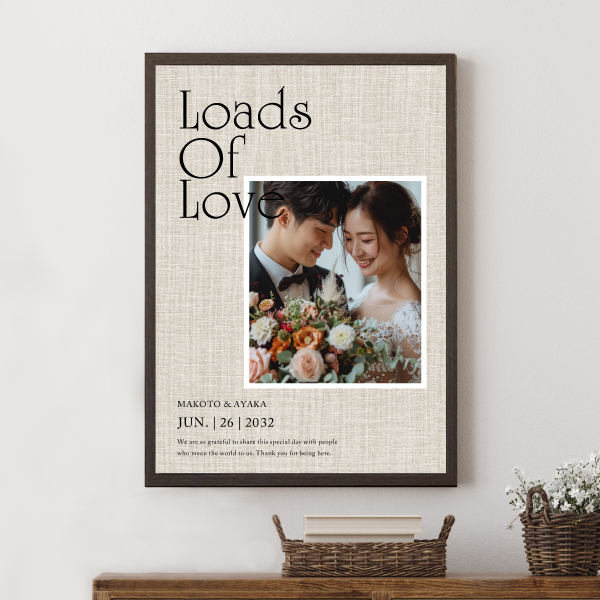 11％OFF】フォトウェルカムボード（ザ・ラブ・ダイアリーズ