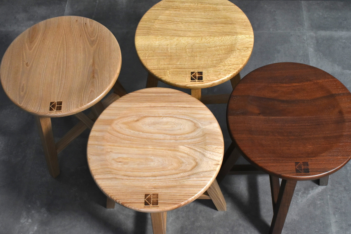 スツール／ブラックウォールナット材（輸入材） | 栗山家具オンライン