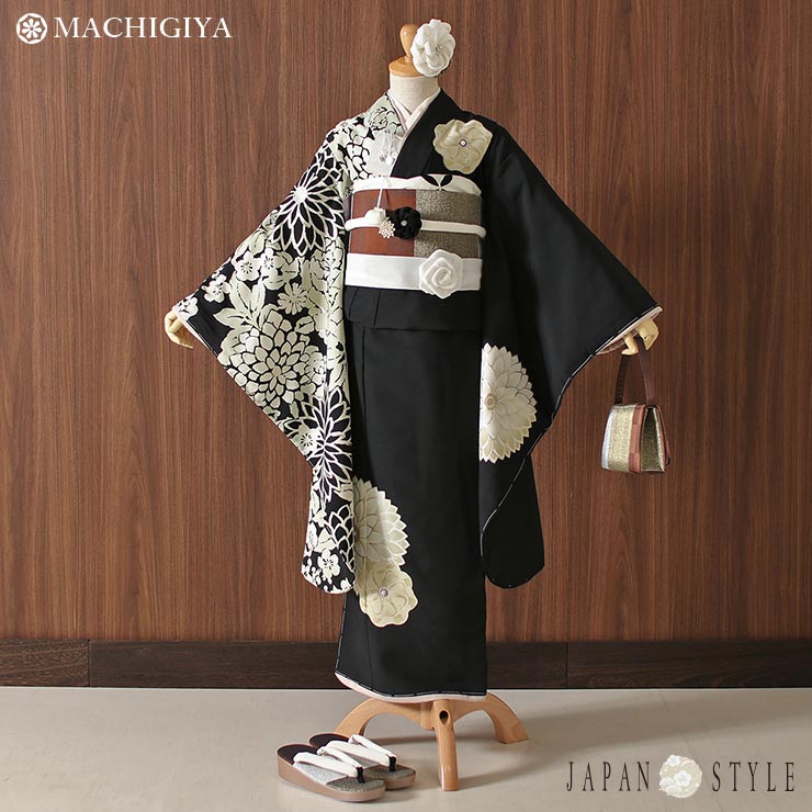 楽天市場】【レンタル】七五三 7歳 女の子 きもの J-2 ブラック 着物