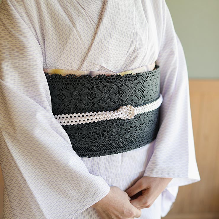 楽天市場】＼2点で3％OFFクーポン／ [涼しげレース帯締め] 正絹 帯締め