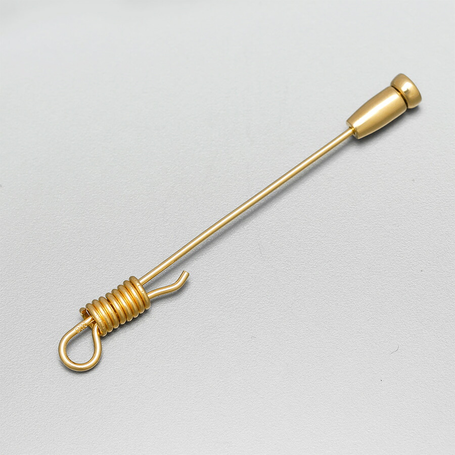 楽天市場】ピンブローチ ブローチピン 18金 イエローゴールド