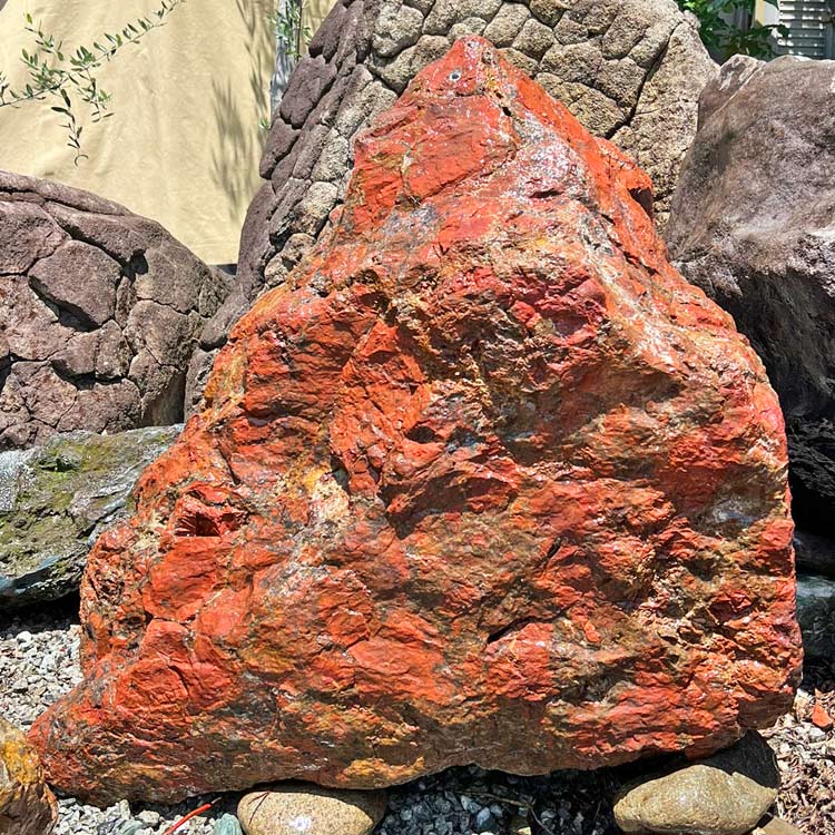 楽天市場】庭石 津軽錦石 赤石 青森 自然石 陸奥 青森県産 錦石 景石