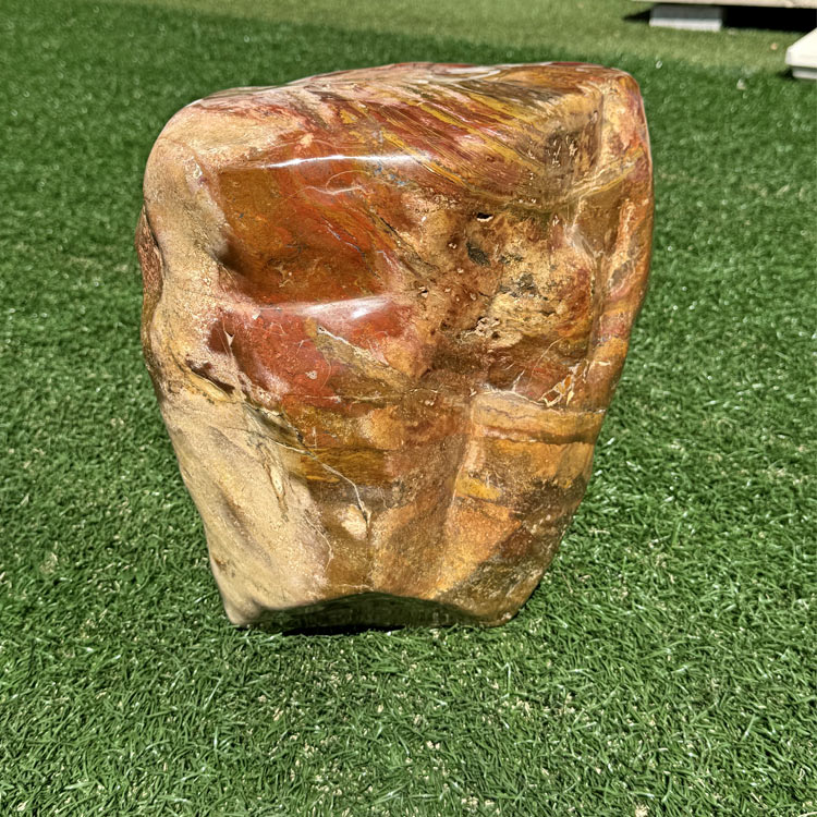 羽茂五色石 磨き 景石 鑑賞石 水石 【商品番号：m-ni135】