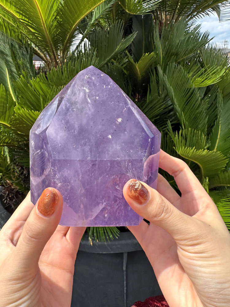 楽天市場】天然 アメジスト 紫水晶 一本剣 約1.35kg 高さ約11.5cm