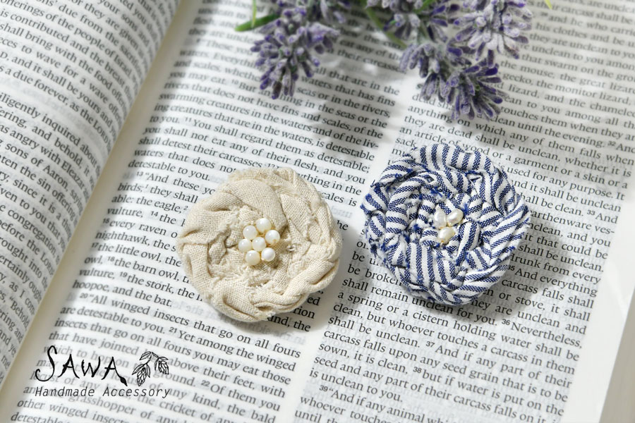 楽天市場】＊【10%OFFクーポン対象商品】【SAWA サワ】布花 ブローチ