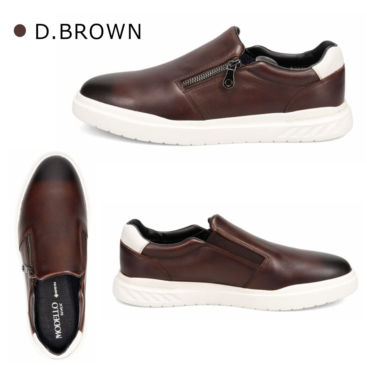 楽天市場】モデロ MODELLO メンズ レザースニーカー GORE-TEX