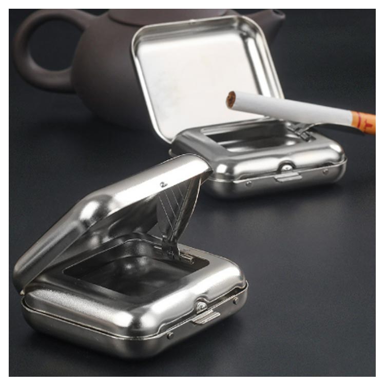 楽天市場】携帯 灰皿 ワンタッチで開閉 喫煙具 小物 灰皿 タバコ 蓋