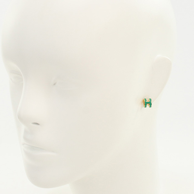 エルメス ピアス レディース ブランド HERMES MINI POP H ゴールド