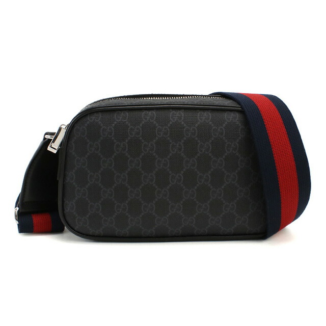 グッチ 斜め掛け ショルダーバッグ メンズ ブランド GUCCI GG BLACK