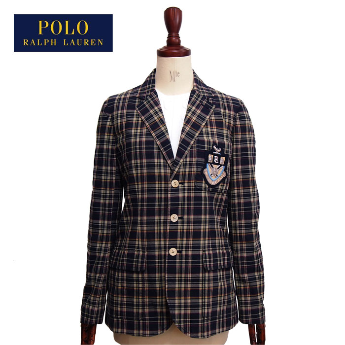 ラルフローレン ポロ レディース マドラスチェック コットン