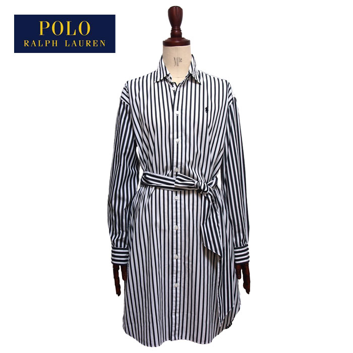 ラルフローレン ポロ レディース ポニー刺繍 ストライプ シャツ