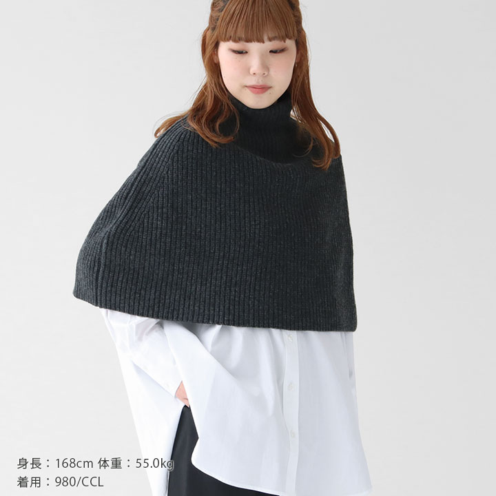 CYCLAS シクラス ウールギャザートップス ポンチョ ドゥロワー CYCLAS