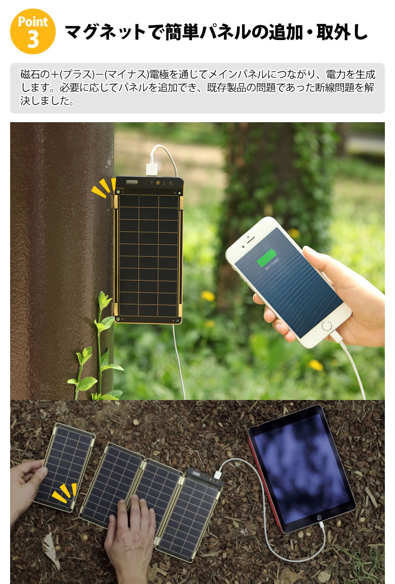 楽天市場】YOLK ソーラー充電器/ソーラーペーパー5Wセット(Solar Paper