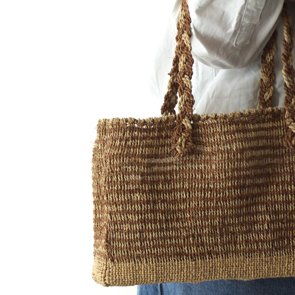 楽天市場】福島奥会津編み組細工 ヒロロ細工 ヒロロ モワダのバッグ2