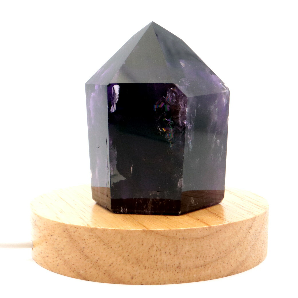 楽天市場】アメジスト 六角柱 ポイント LEDライト付き 1点もの