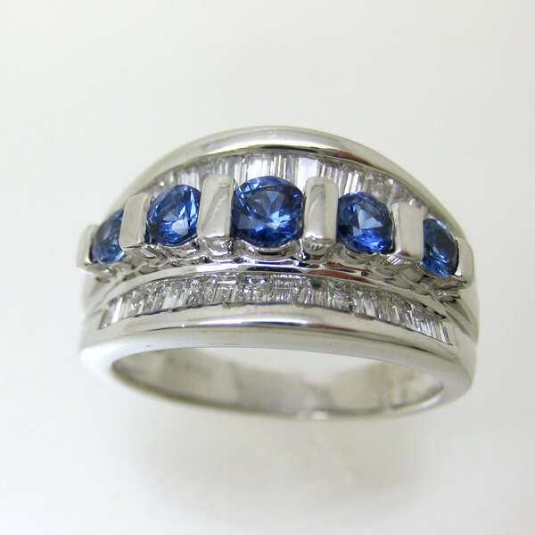 楽天市場】【半額】 サファイア リング PT900 プラチナ900 指輪