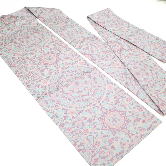 楽天市場】【新品】 名古屋帯 未使用 正絹 本場筑前博多織 全通 九寸