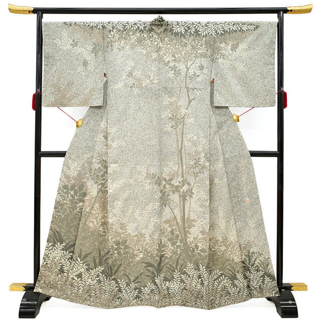 楽天市場】【新古品】 紬 訪問着 着物 袷 坂尻耕人 東京染 伝統工芸士