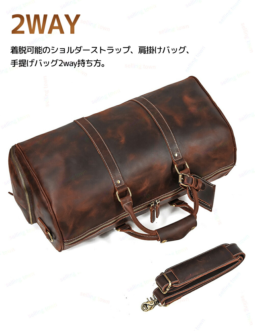 楽天市場】p7倍18日迄☆ゴルフバッグ ゴルフ バッグ ボストン 本革