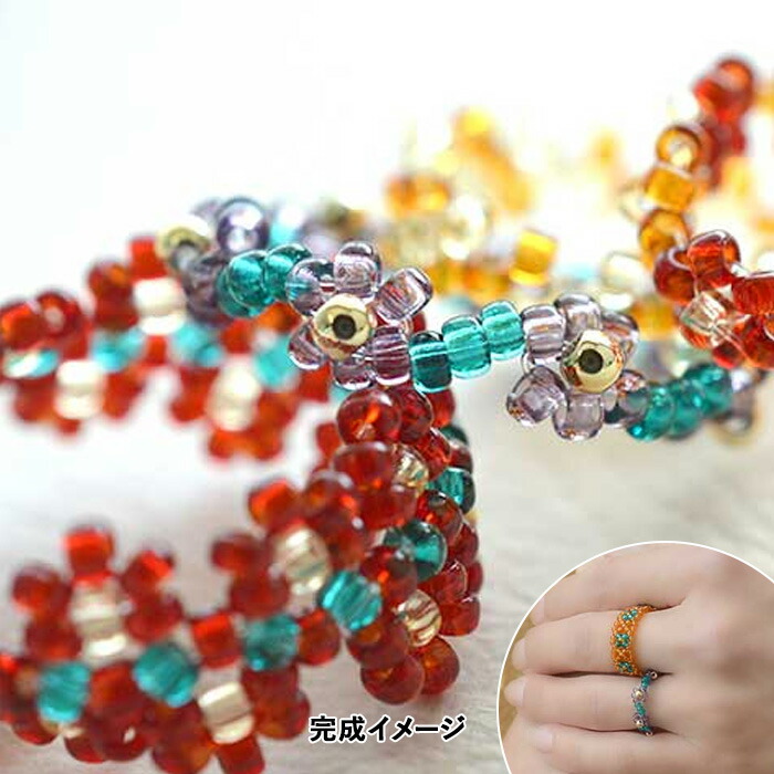 MIYUKI ビーズキット ビーズリングキット クリアカラーミックス hca31