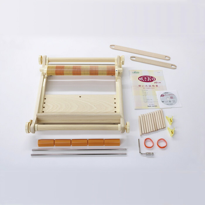 クロバー 手織り機 咲きおり 40cm 30羽セット 57-950|レジンクラフト