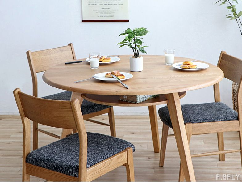 楽天市場】【最大6,000円クーポン配布中】円形 ダイニング テーブル 幅