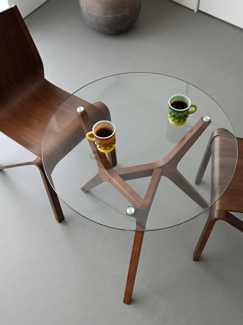 楽天市場】カフェテーブル 円形 70cm 2人用 おしゃれ 北欧 ガラス